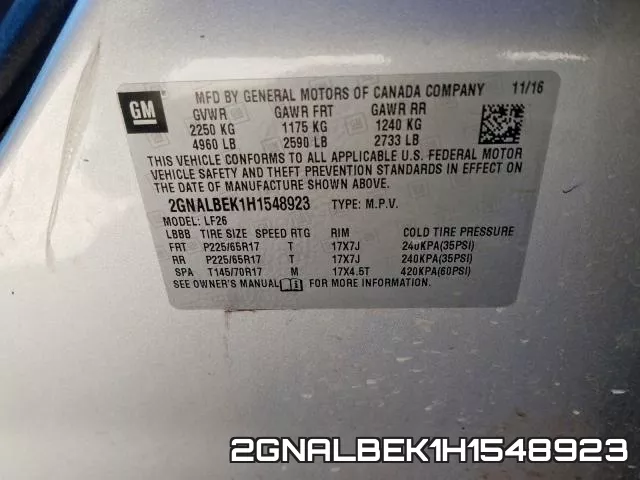 2GNALBEK1H1548923 фото 2