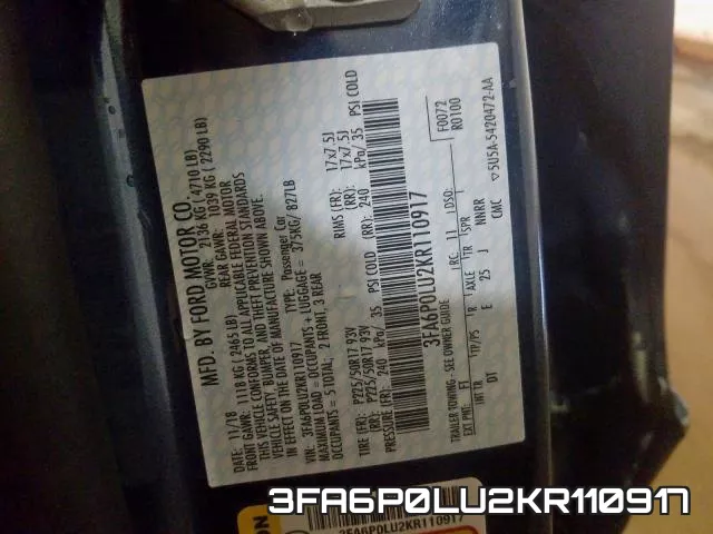 3FA6P0LU2KR110917 фото 2