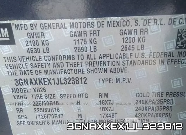 3GNAXKEX1JL323812 фото 6