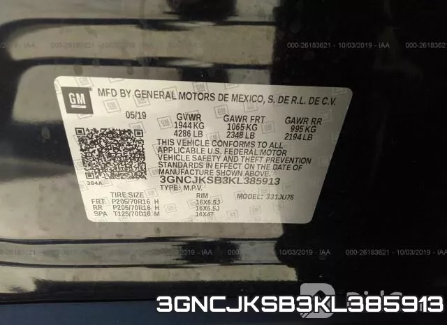 3GNCJKSB3KL385913 фото 7