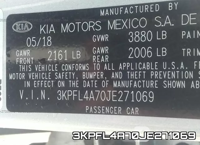 3KPFL4A70JE271069 фото 7