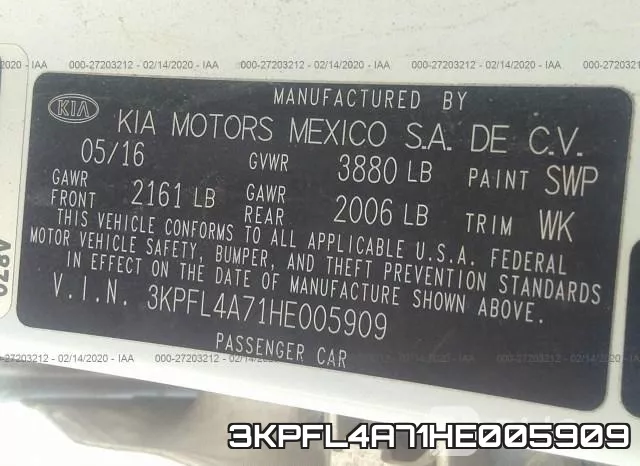3KPFL4A71HE005909 фото 9