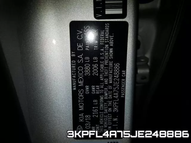 3KPFL4A75JE248886 фото 2