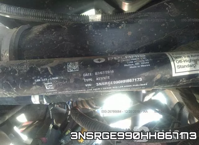 3NSRGE990HH867173 фото 2