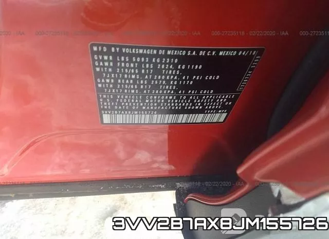 3VV2B7AX8JM155726 фото 7