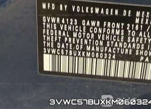 3VWC57BUXKM060324 фото 7