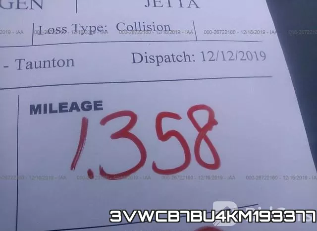 3VWCB7BU4KM193377 фото 6