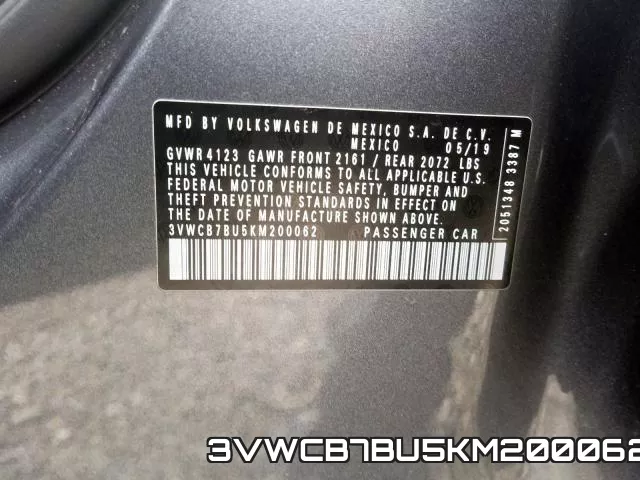 3VWCB7BU5KM200062 фото 2
