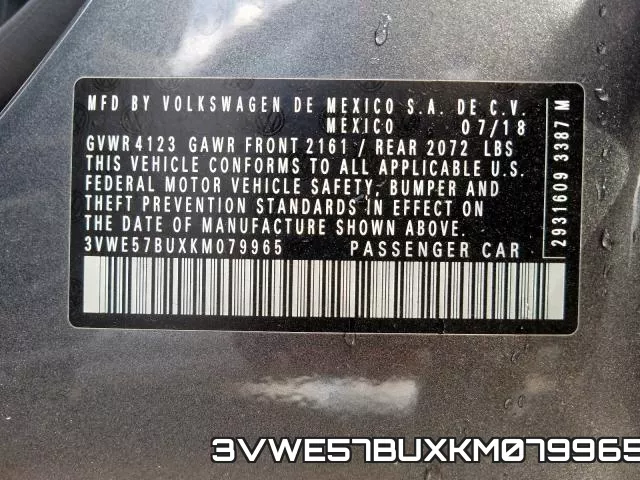 3VWE57BUXKM079965 фото 2