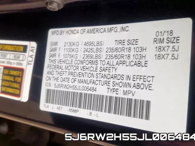 5J6RW2H55JL006484 фото 2