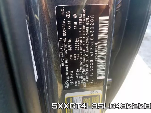 5XXGT4L35LG430208 фото 2