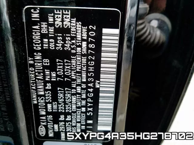 5XYPG4A35HG278702 фото 2