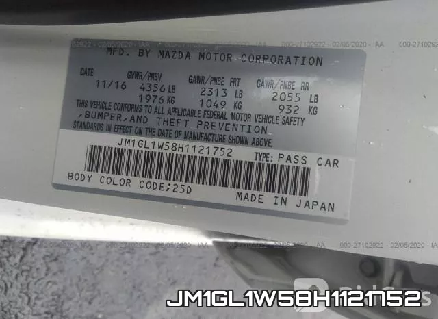 JM1GL1W58H1121752 фото 8