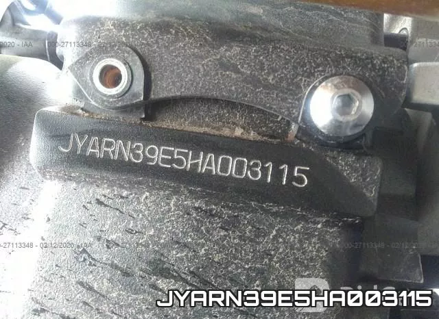 JYARN39E5HA003115 фото 2