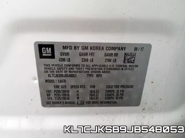 KL7CJKSB9JB548053 фото 2