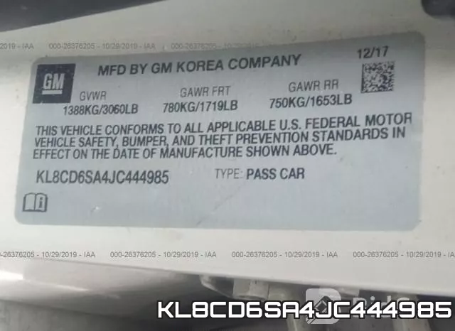 KL8CD6SA4JC444985 фото 9