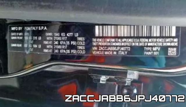 ZACCJABB6JPJ40772 фото 2