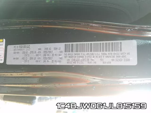 1C4BJWDG1JL815159 фото 2