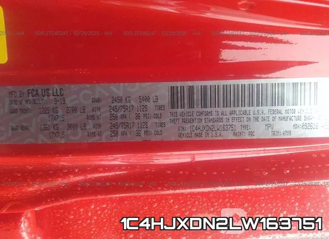 1C4HJXDN2LW163751 фото 7