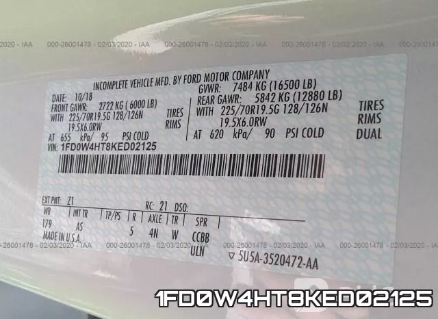 1FD0W4HT8KED02125 фото 10