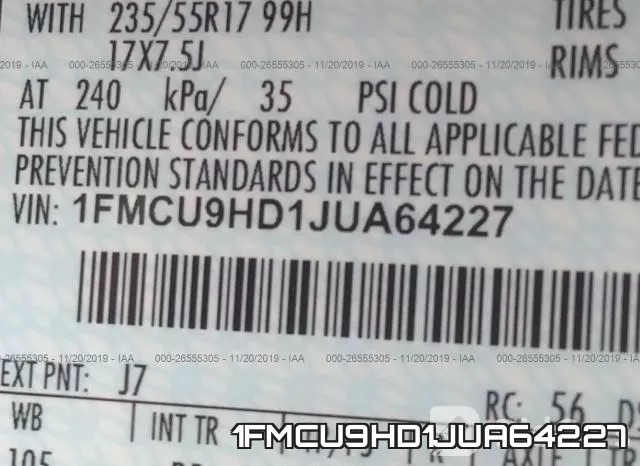 1FMCU9HD1JUA64227 фото 8