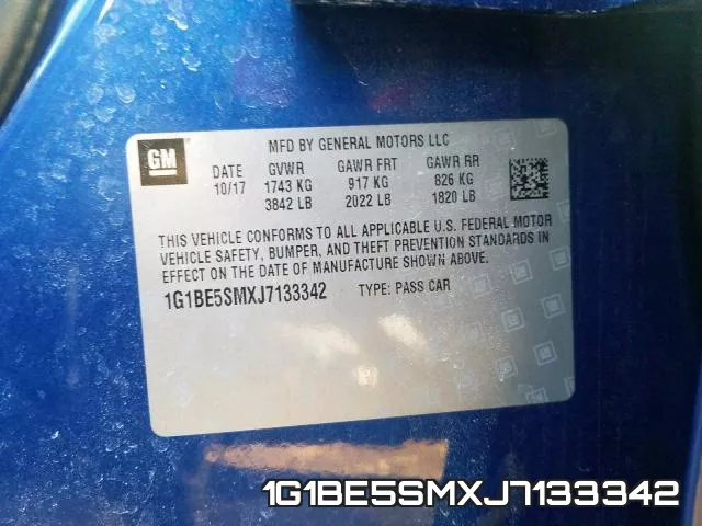 1G1BE5SMXJ7133342 фото 2
