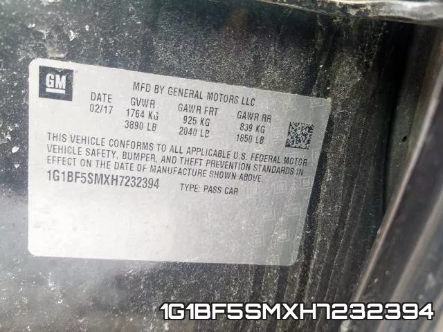 1G1BF5SMXH7232394 фото 2