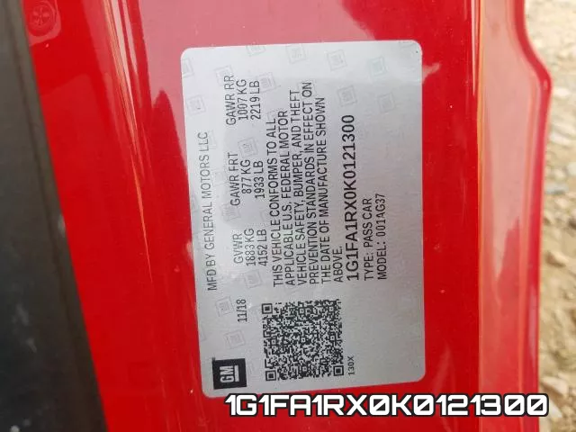 1G1FA1RX0K0121300 фото 2