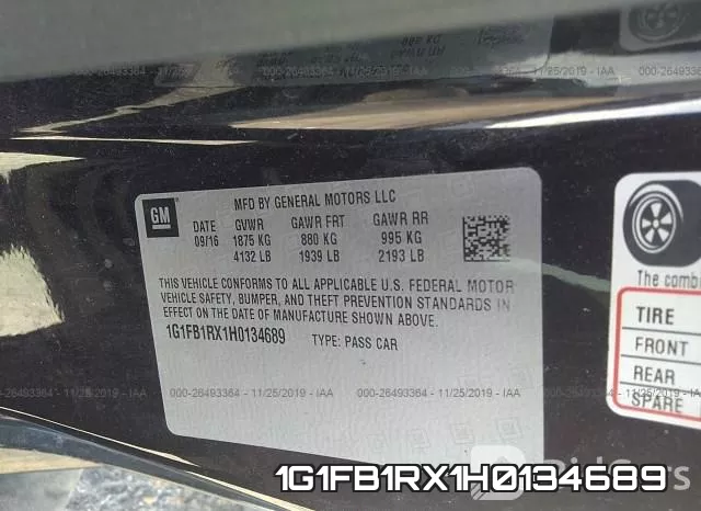 1G1FB1RX1H0134689 фото 7