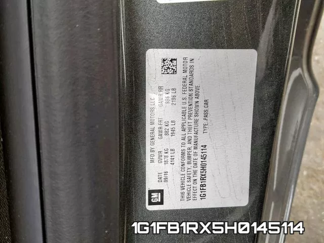 1G1FB1RX5H0145114 фото 2