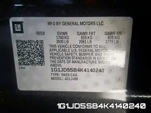 1G1JD5SB4K4140240 фото 2