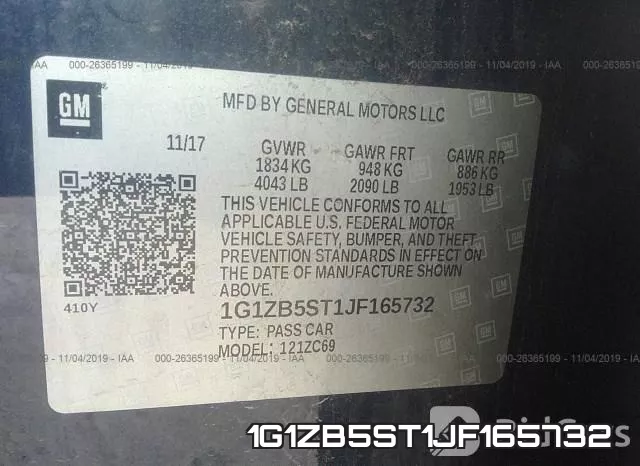 1G1ZB5ST1JF165732 фото 8