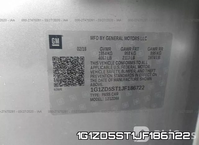 1G1ZD5ST1JF186722 фото 7