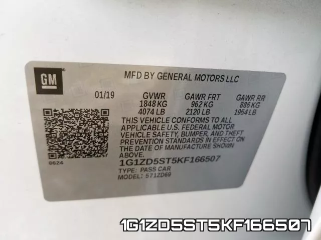 1G1ZD5ST5KF166507 фото 2