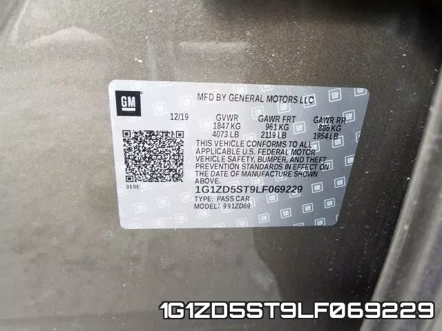 1G1ZD5ST9LF069229 фото 2