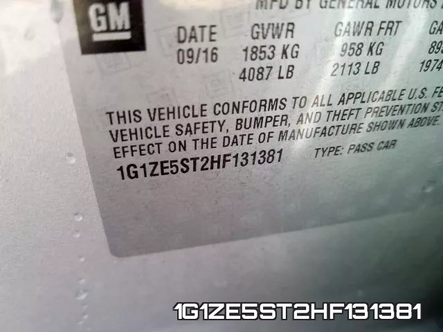 1G1ZE5ST2HF131381 фото 2