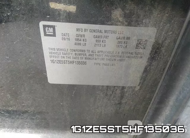 1G1ZE5ST5HF135036 фото 7