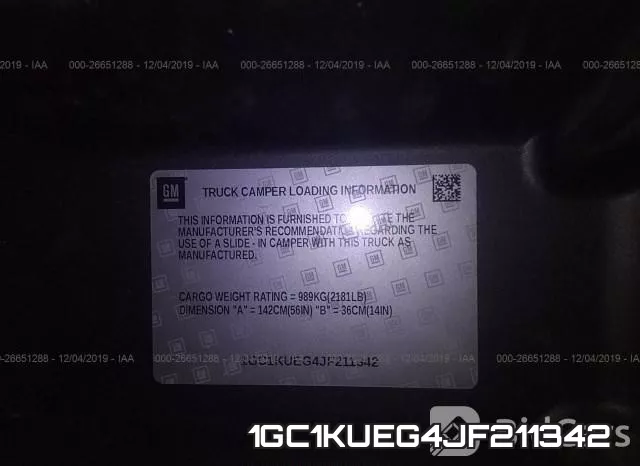 1GC1KUEG4JF211342 фото 8
