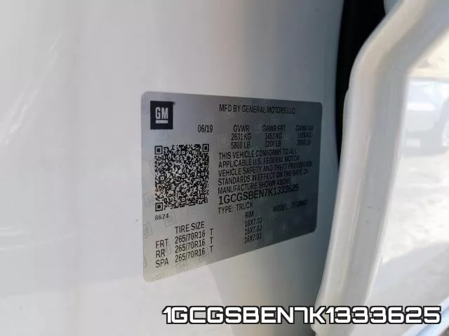 1GCGSBEN7K1333625 фото 2