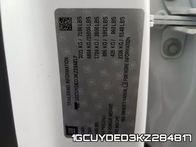 1GCUYDED3KZ284817 фото 2