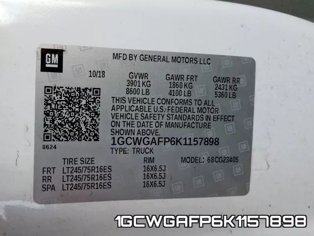 1GCWGAFP6K1157898 фото 2