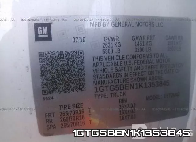 1GTG5BEN1K1353845 фото 9