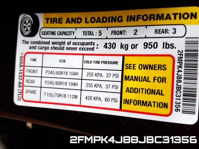 2FMPK4J88JBC31356 фото 2