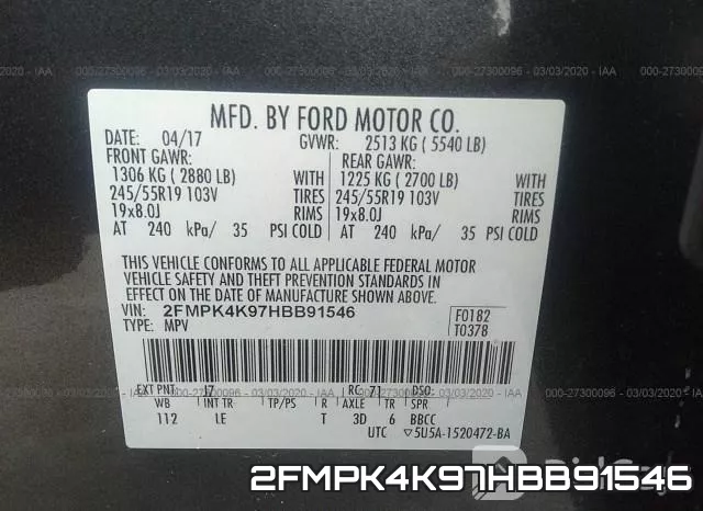 2FMPK4K97HBB91546 фото 9