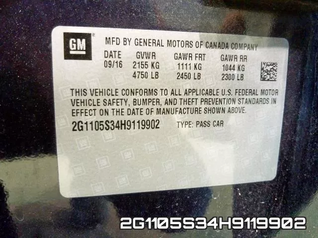 2G1105S34H9119902 фото 2