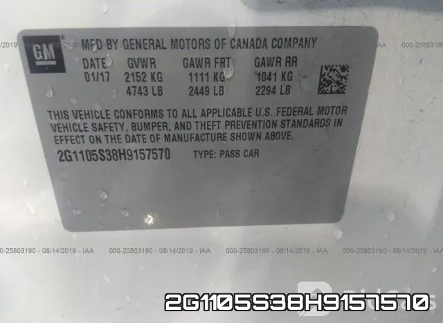 2G1105S38H9157570 фото 6