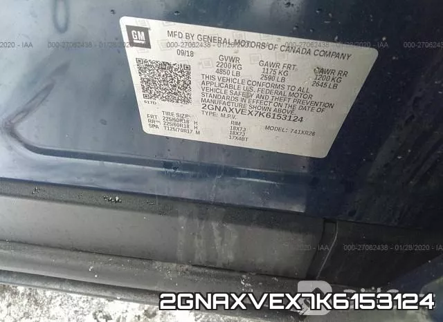 2GNAXVEX7K6153124 фото 8