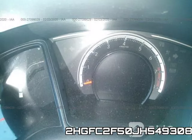2HGFC2F50JH549308 фото 6