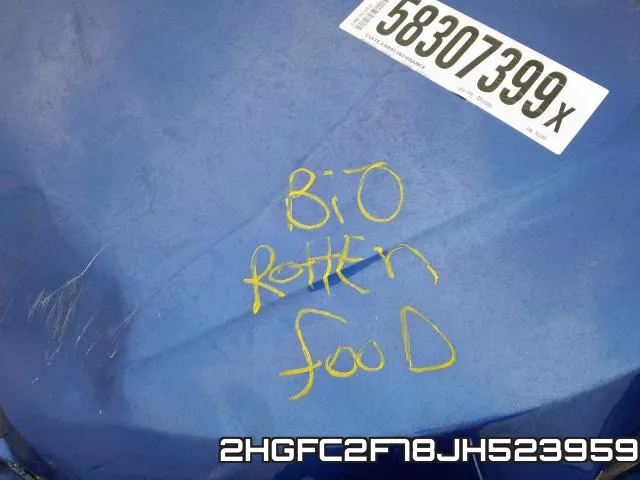 2HGFC2F78JH523959 фото 9