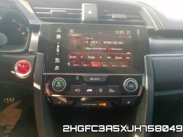 2HGFC3A5XJH758049 фото 9